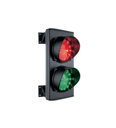 ASF25L2RV - LED dvoukomorový semafor kovový 24 V